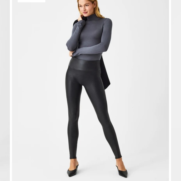 SPANX Faux Leather Leggings - Picture 1 of 11